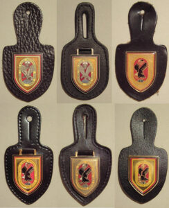 History of Belgian pocket insignia produced over time for ILRRPS